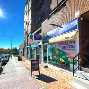 Healthy Poke Restaurante Alcobendas Fachada del restaurante Healthy Poke en Alcobendas
