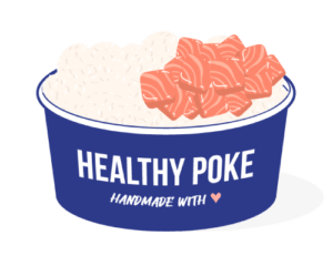 POKE BOWL CON BASE DE ARROZ Y PROTEINA SALMÓN